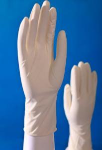 luvas médicas de plástico